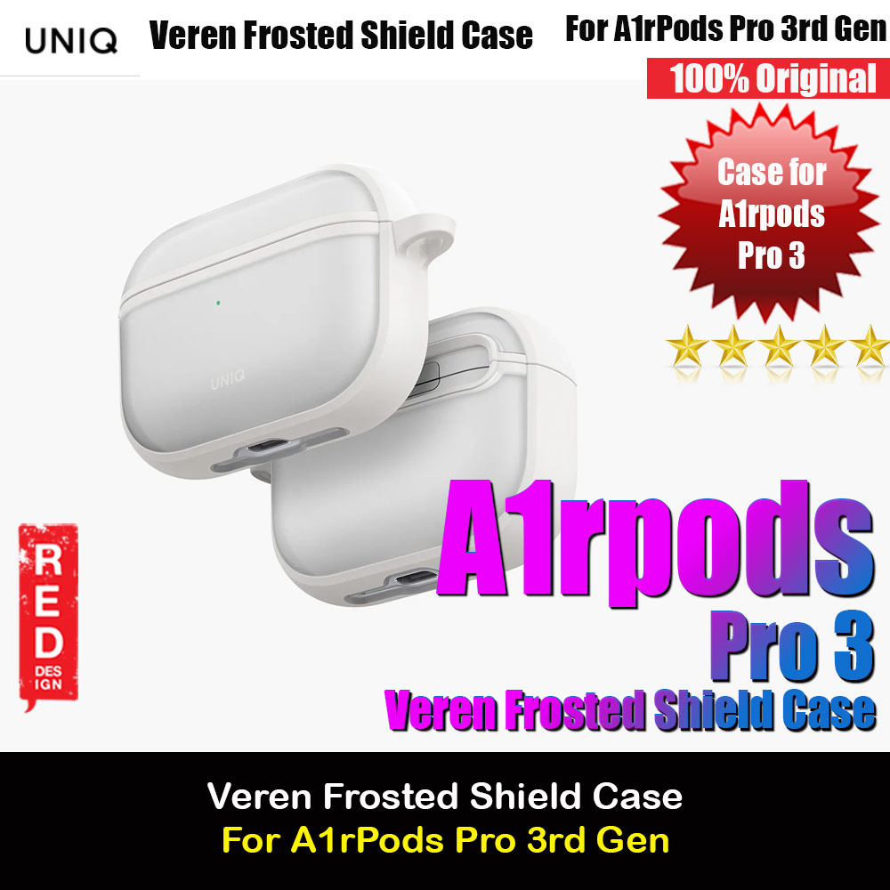 Picture of Uniq Veren Frosted Shield Case for Airpods Pro 3 3rd Gen 2025 (Chalk Frost) Apple Airpods Pro 3- Apple Airpods Pro 3 Cases, Apple Airpods Pro 3 Covers, iPad Cases and a wide selection of Apple Airpods Pro 3 Accessories in Malaysia, Sabah, Sarawak and Singapore 