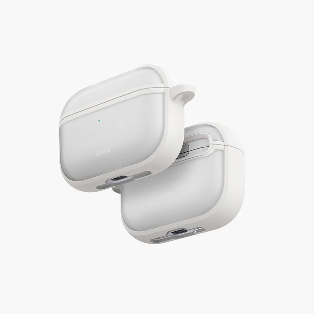 Picture of Apple Airpods Pro 3 Case | Uniq Veren Frosted Shield Case for Airpods Pro 3 3rd Gen 2025 (Chalk Frost)