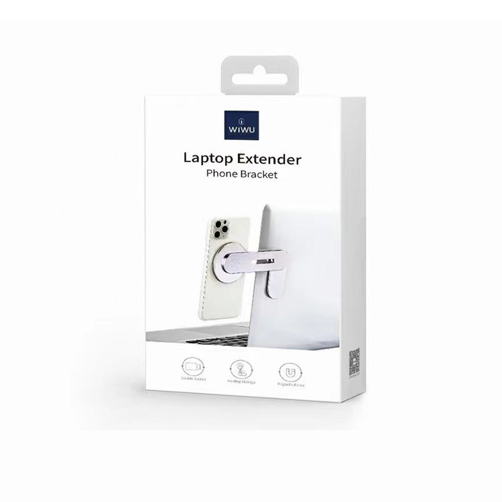 Picture of Apple MacBook Pro Retina 13"  | Wiwu Laptop Extender Magnetic Phone Bracket Attachable to  Macbook Notebook Asus Lenovo HP Monitor for iPhone 12 Pro Max Series