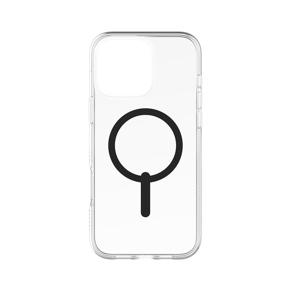 Picture of Apple iPhone 16 Pro 6.3 Case | Zagg Crystal Palace Snap Anti Yellow Magnetic Drop Protection Case for iPhone 16 Pro 6.3 (Black)