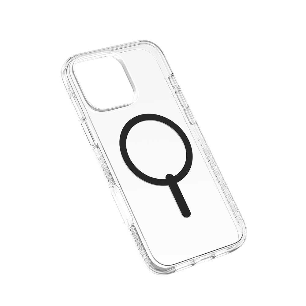 Picture of Apple iPhone 16 Pro 6.3 Case | Zagg Crystal Palace Snap Anti Yellow Magnetic Drop Protection Case for iPhone 16 Pro 6.3 (Black)
