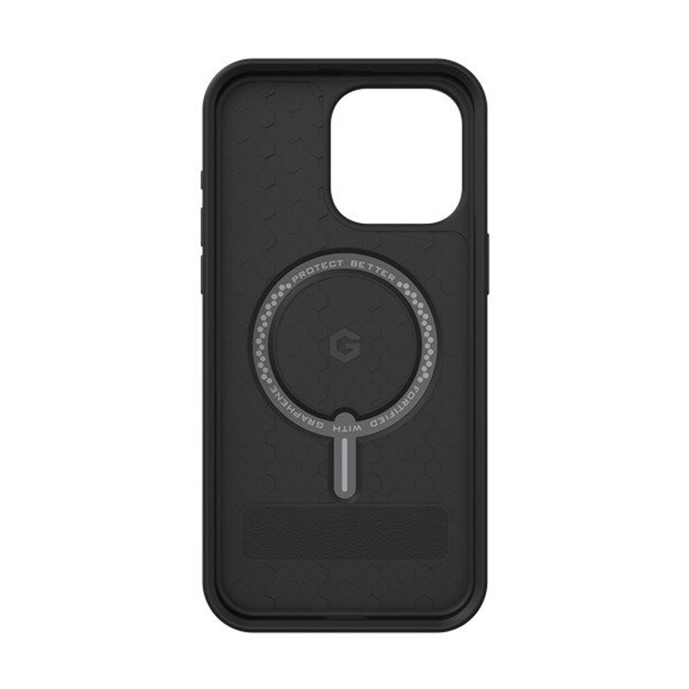 Picture of Apple iPhone 15 Pro Max 6.7 Case | Zagg Denali Snap Kickstand Magnetic Dual Layer Drop Protection Case for iPhone 15 Pro Max 6.7 (Black)