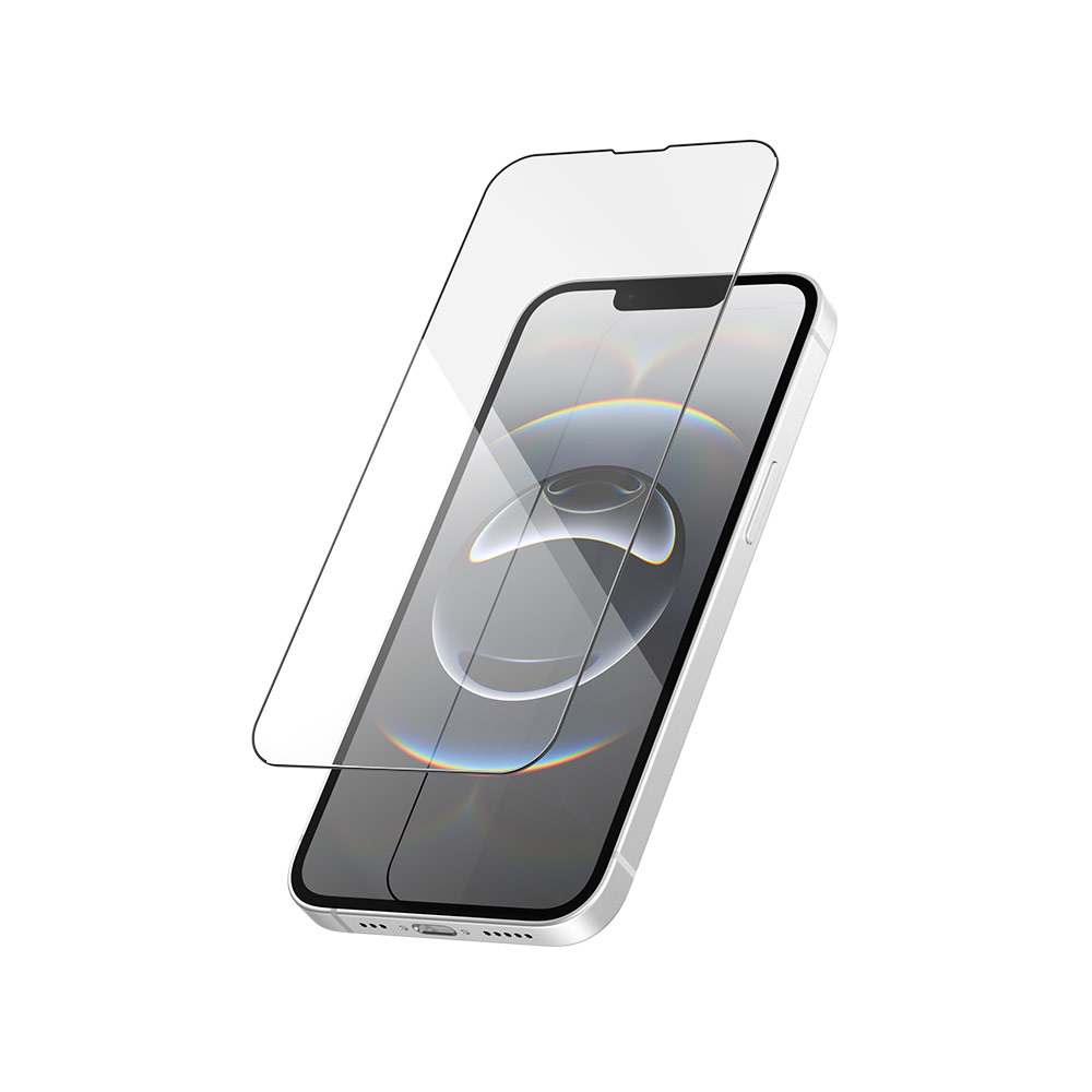 Picture of Apple iPhone 16e Screen Protector | Zagg iPhone 16e iPhone 14 iPhone 13 iPhone 13 Pro  Tempered Glass Screen Protector Glass Plus Edge (Clear)