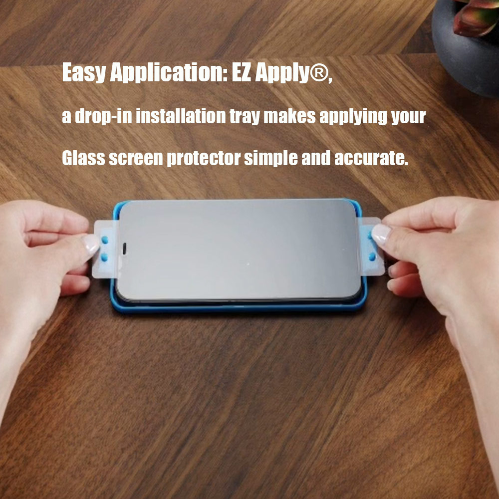 Picture of Apple iPhone 14 Pro 6.1 Screen Protector | Zagg Glass Elite Edge Vision Guard Tempered Glass Screen Protector with Easy Installation Tray for iPhone 14 Pro 6.1 (Anti Blue Light