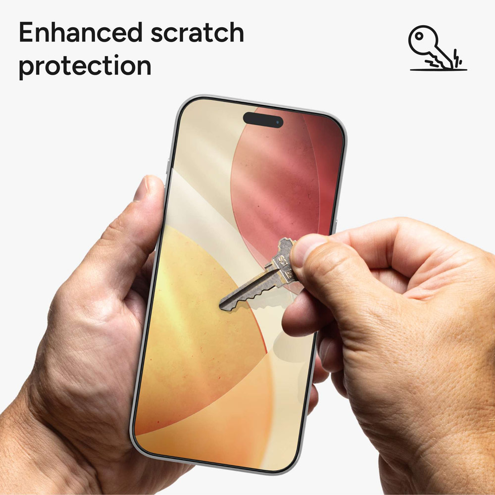 Picture of Apple iPhone 17 6.3 Screen Protector | Zagg Glass Plus Edge Tempered Glass Screen Protector with Easy Installation Tray for iPhone 17 6.3 (Clear)