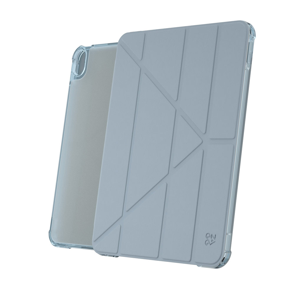 Picture of Apple iPad Air 13 M3 2025 Case | Zagg Hampton Folio Protection Flip Stand Case for iPad Air 13 M2 2024 M3 2025 (Light Blue)