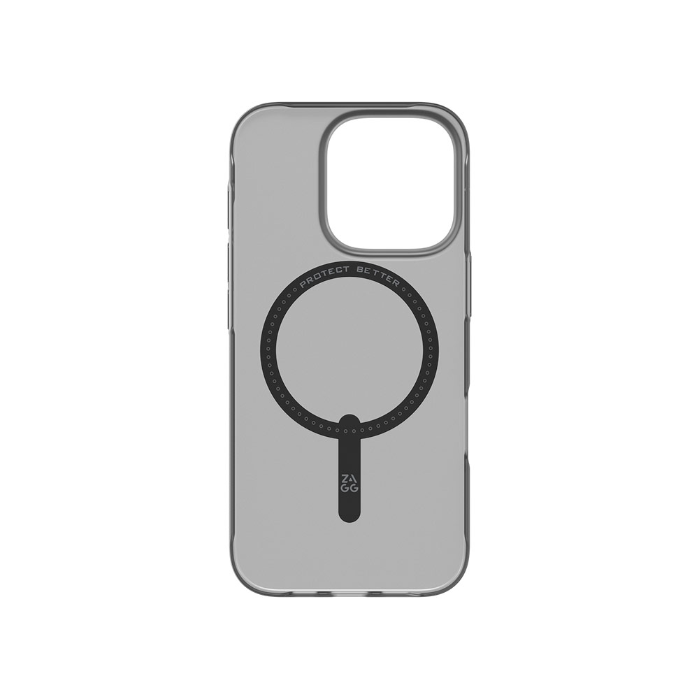 Picture of Apple iPhone 16 Pro Max 6.9 Case | Zagg Essentials Hampton Snap Lite Magnetic Super Slim Case for iPhone 16 Pro Max 6.9 (Smoke Black)