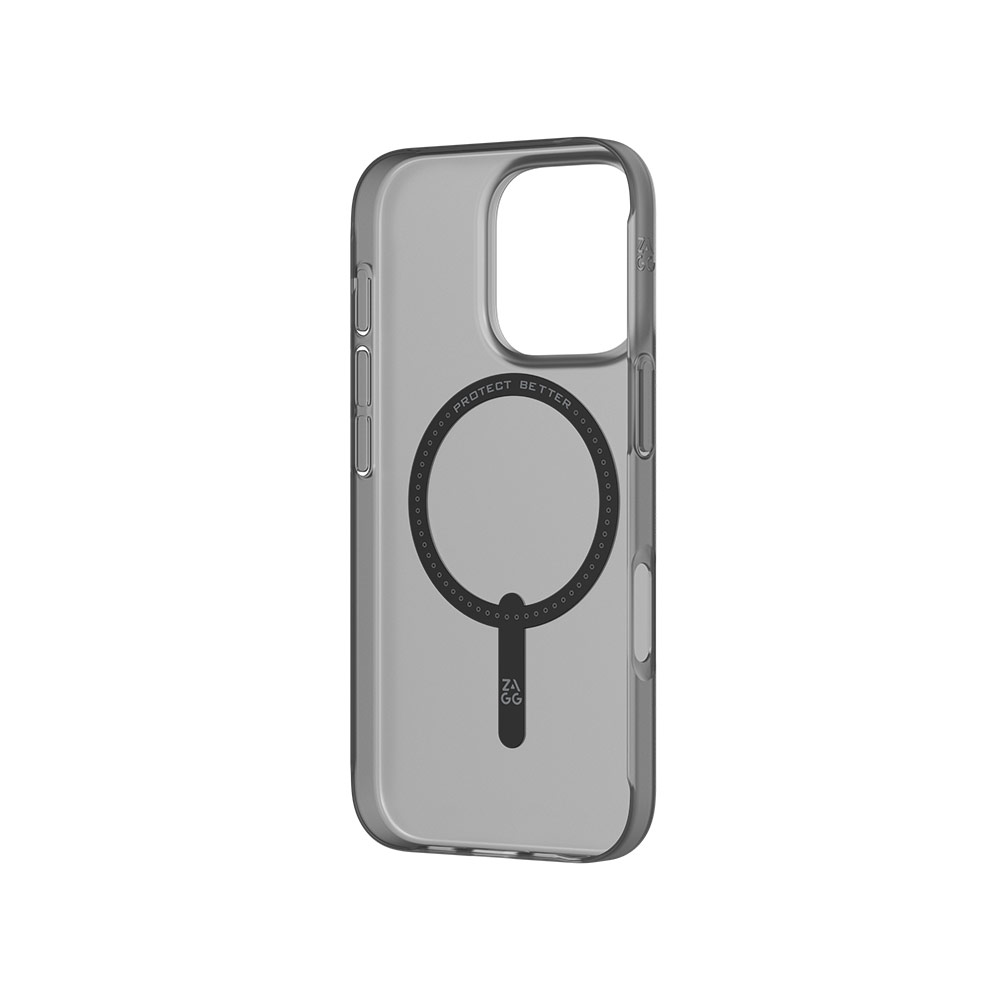 Picture of Apple iPhone 16 Pro Max 6.9 Case | Zagg Essentials Hampton Snap Lite Magnetic Super Slim Case for iPhone 16 Pro Max 6.9 (Smoke Black)