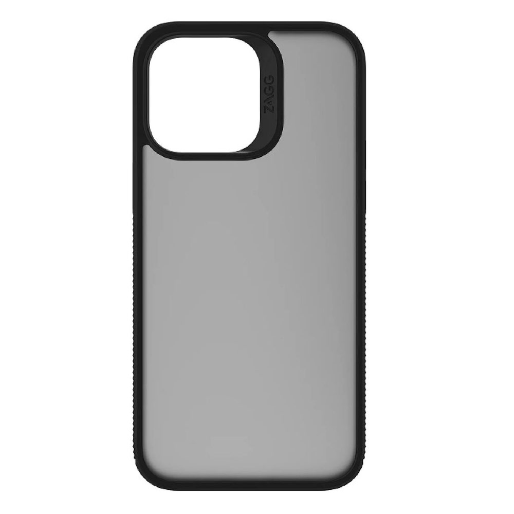 Picture of Apple iPhone 14 Pro 6.1 Case | Zagg Hampton Slim Design Improved Grip Drop Protection Anti Finger Print Case for iPhone 14 Pro 6.1 (Matte Black Tint)