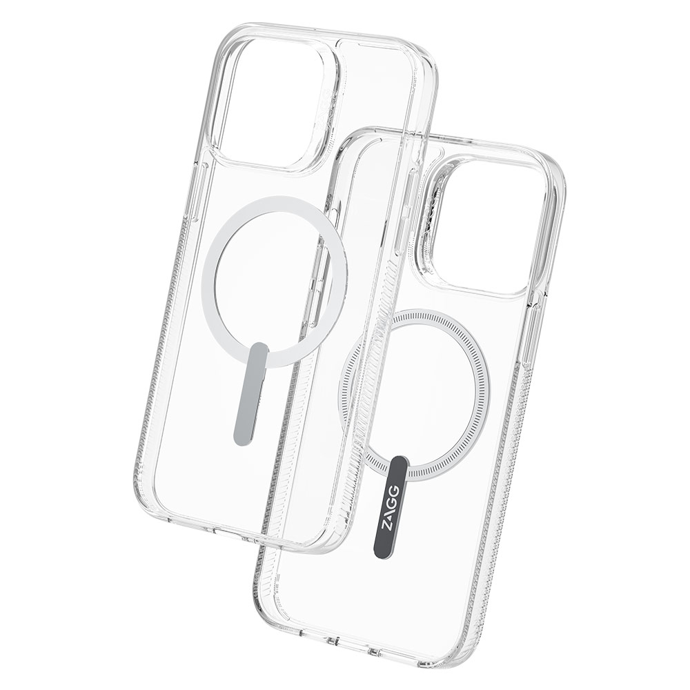 Picture of Apple iPhone 14 Pro 6.1 Case | Zagg Clear Snap Slim Design Improved Grip Drop Protection Magsafe Compatible Case for iPhone 14 Pro 6.1 (Clear)