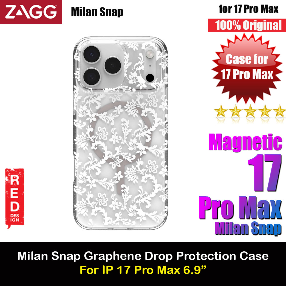 Picture of Zagg Milan Snap Magnetic Drop Protection Case for iPhone 17 Pro Max 6.9 (Boho Blossom) Apple iPhone 17 Pro Max 6.9- Apple iPhone 17 Pro Max 6.9 Cases, Apple iPhone 17 Pro Max 6.9 Covers, iPad Cases and a wide selection of Apple iPhone 17 Pro Max 6.9 Accessories in Malaysia, Sabah, Sarawak and Singapore 